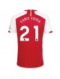 Arsenal Fabio Vieira #21 Domácí Dres 2023-24 Krátký Rukáv